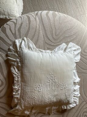 Vintage Hand Embroidered Pillow